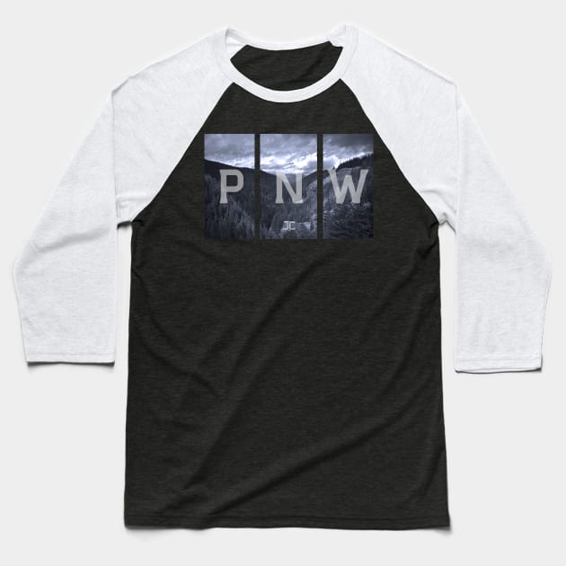 PNW Landscape Baseball T-Shirt by JCclothing16